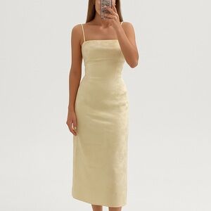 Vintage Giorgio Armani silk square neck dress